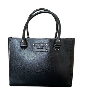 Kate Spade Wellesley Quinn Iconic Black Leather Tote/Satchel